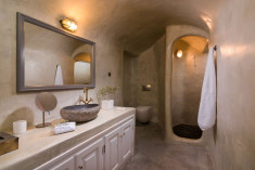 Levanta Cave Suite with Private Hot Tub & Sea-Level Privacy at Pezoules of Oia - Boutique Hotel