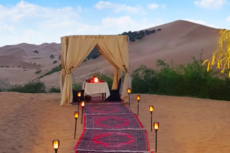 Romantic Tent Plus Romantic 3-Course Dinner