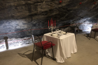 Dinner in the Quarry by Candlelight