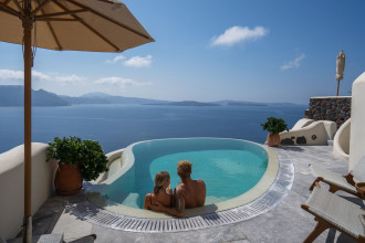 Romantic Honeymoon or Anniversary Escape in Santorini