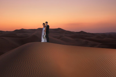 Sunset Desert Wedding