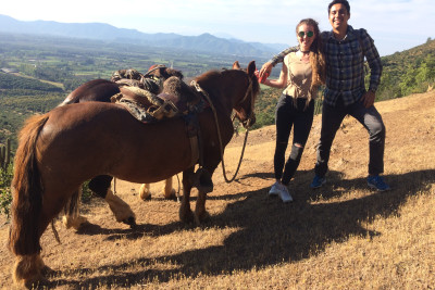 Horseback wine tour and a country grill