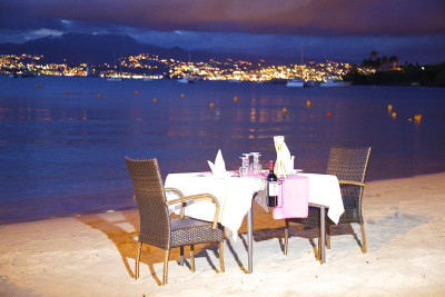 Private dinner on the beach