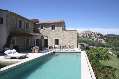 VILLA LA SUPERBE - GORDES - BREATHTAKING VIEW OF THE LUBÉRON WITH 3 LUXURIOUS SUITES