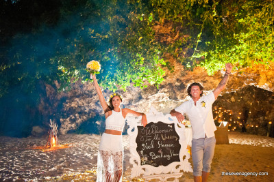 Wedding by the Beach Cave