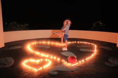 Flower of Candle in the Sand