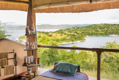 Spa treatments, French Champagne, two day excursion to Katavi National park, sport fishing with rods and speed boat or fishing with local fisherman in wooden boat, 