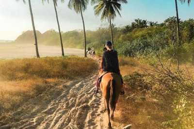 Sunset Horseback Riding in Guiones Beach $85.00 + Tax per person (2 hour tour) 