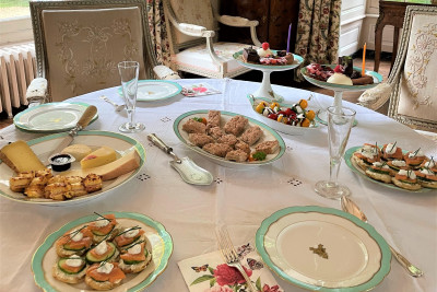 High tea for two in the Grand Drawing room