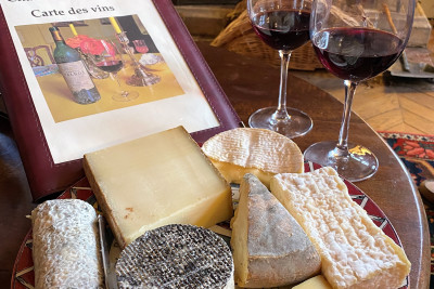 Wine  & cheese tasting supper by the fireside