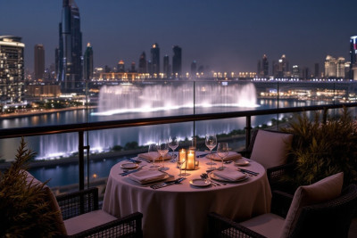 Dining at Armani Mediterranean