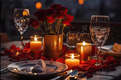 Culinary indulgence by candlelight