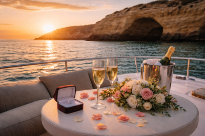 Algarve Private Proposal at Sea