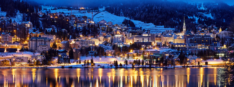 St Moritz at night