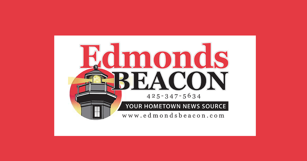 Edmonds Beacon masthead with text your hometown news source.
