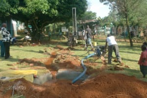 The Water Project: Emalindi Girls Secondary School Well - 