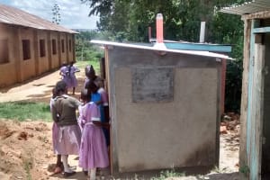 The Water Project: Lubao Primary School Rainwater Harvesting Tank And VIP Latrines - 