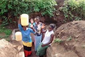 The Water Project: Shiamala Community, David Ashiona Spring -  Protected Spring