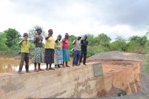 The Water Project: Ikulya Community 1A -  Finished Sand Dam