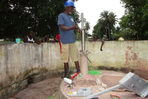 The Water Project:  Pump Installation