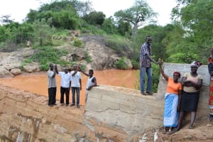 The Water Project: Karuli Community 2A -  Finished Sand Dam