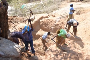 The Water Project: Katuluni Community 1A -  Sand Dam Construction