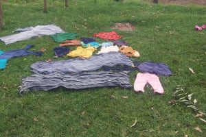 The Water Project: Emachembe Community, Mukabane Spring -  Clothes Left To Dry On The Ground