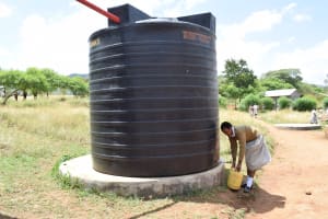 The Water Project:  Existing Rainwater Tank