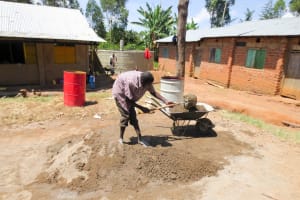 The Water Project: Jidereri Primary School -  Tank Foundation