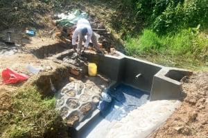 The Water Project: Luvambo Community, Timona Spring -  Spring Construction