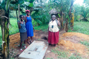 The Water Project: Chegulo Community, Werabunuka Spring -  Sanitation Platform