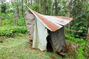 The Water Project:  A Collapsing Latrine Still In Use