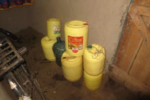 The Water Project: Ikonyero Community, Amkongo Spring -  Water Containers