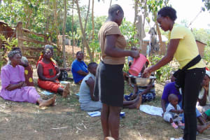 The Water Project: Musango Community, Mwichinga Spring -  Handwashing Training