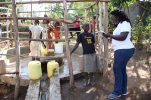 The Water Project: Elukho Community A -  Field Officer Terry Interviews Margaret