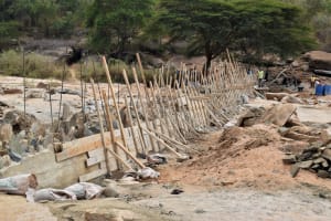 The Water Project: Mukuku Community 1A -  Dam Construction Phase Two