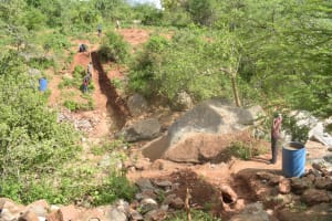 The Water Project: Kathuli Community -  Dam Site