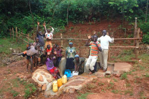 The Water Project: Shisere Community, Richard Okanga Spring -  Celebrating The Spring