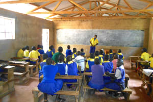 The Water Project: Namagara Primary School -  Student Wafula Passing Information To Class From Their Teacher