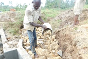 The Water Project:  Layer Of Smaller Stones