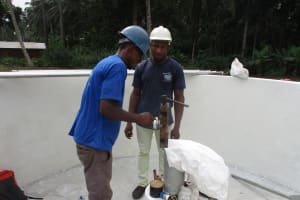 The Water Project: Lokomasama, Gbonkogbonko Village -  Pump Installation