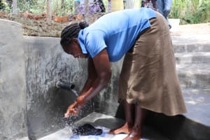 The Water Project:  Esther Washing Her Hands At The New Spring