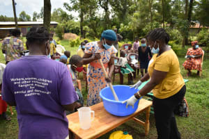 The Water Project:  Participating In Soapmaking