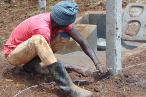 The Water Project: Makhwabuye Community, Mavututu Spring -  Fencing
