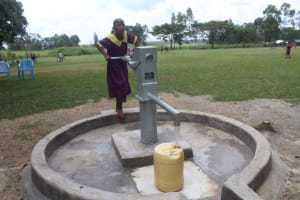 The Water Project: Mahola Primary School -  Fathila At The Well