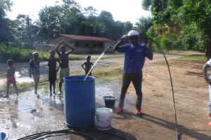 The Water Project: Kamasondo, Makontho Village -  Yield Test