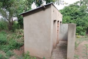 The Water Project: Kyandangi Kyameri Community -  Household Latrine