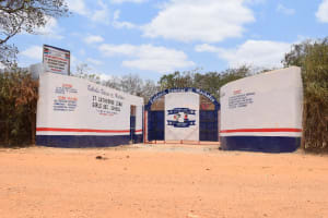 The Water Project: St. Catherine Lema Girls School -  Entrance And Sign