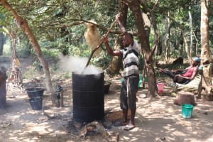 The Water Project: Masoro Community -  Processing Palm Oil