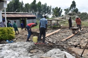 The Water Project: Silungai Primary School -  Concrete Works